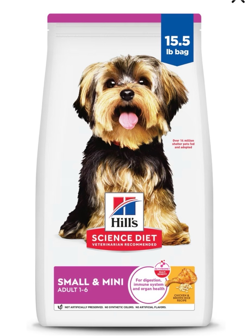 Small & Mini Adult Dry Dog Food - Purple Packaging